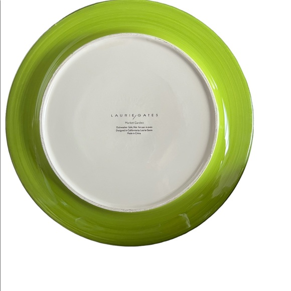 Vintage Laurie Gates Plate Tomatoes and Peas Textured 11 1/2 “dia - Picture 4 of 6